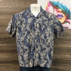 Vintage Polo Sport Ralph Lauren Men's‎ XXL Short Sleeve Button Up Shirt Nautical